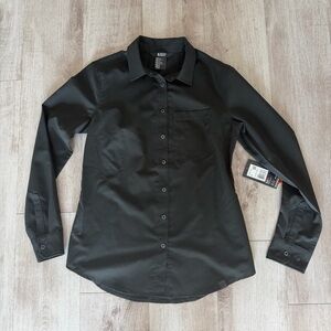 5.11 Tactical Women's Black Long-Sleeve Button-Up Shirt